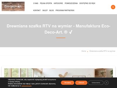 Szafka RTV na wymiar - eco-deco-art.pl