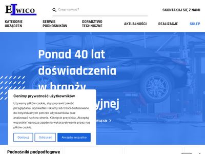 Podnośnik dwukolumnowy elwico.com.pl