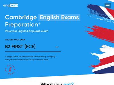 Engxam.com - przygotowanie do egzaminów Cambridge English online