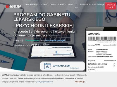 Program do dokumentacji medycznej - erum.pl