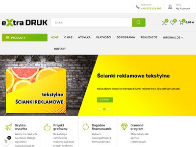 Ścianka reklamowa tekstylna - extradruk.pl