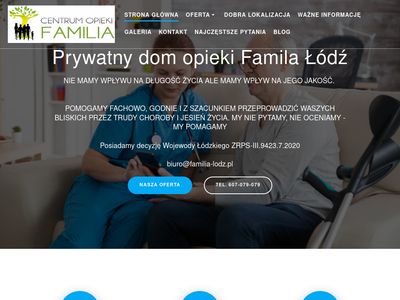 Prywatny dom opieki Łódź - familia.lodz.pl