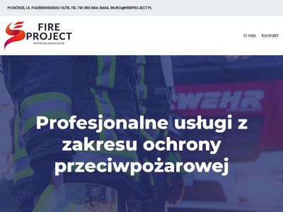 Usługi z zakresu ochrony przeciwpożarowej - Fireproject