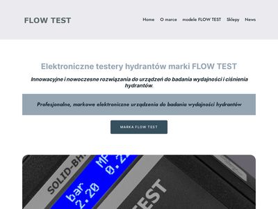 Porducent urządzeń do badania hydrantów SOLID-BHP marki Flow Test