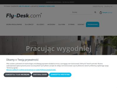 Fly-Desk.com Biurko regulowane do pracy na stojąco