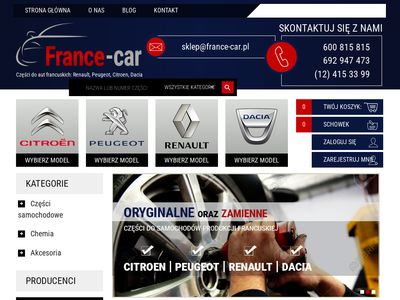 Części do samochodów francuskich Kraków - france-car.com.pl