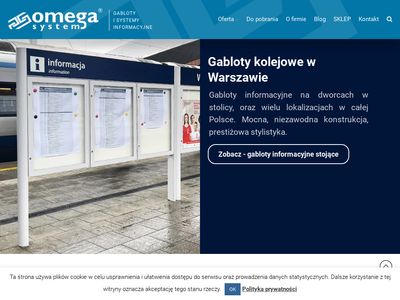 Gabloty Informacyjne Omega System | gabloty.info