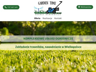 Zakładanie trawników Poznań - garden-time.pl