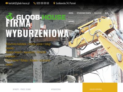 Gloob-House Poznań - Wyburzenia, Rozbiórki, Wykopy
