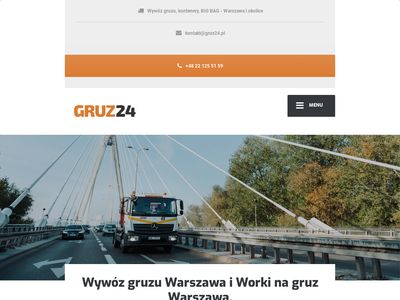 Kontenery na gruz Warszawa - gruz24.pl