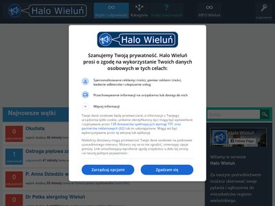 Halo Wieluń - dynamiczna platforma ogłoszeń i pytań w Wieluniu