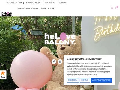 Helovebalony.pl dekoracje balonowe dla firm