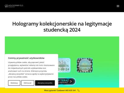 Naklejka legitymacja studencka els - hologramykolekcjonerskie24.com