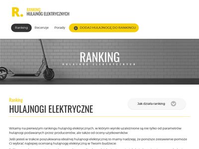 Hulajnogi-ranking.pl - jaką hulajnogę elektryczną kupić