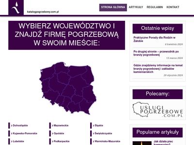 Lista najlepszych zakładów pogrzebowych - katalogpogrzebowy.com.pl