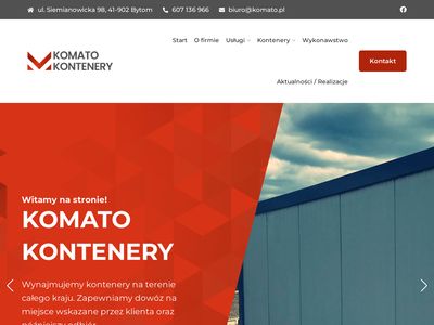 Komato Kontenery - profesjonalny wynajem kontenerów