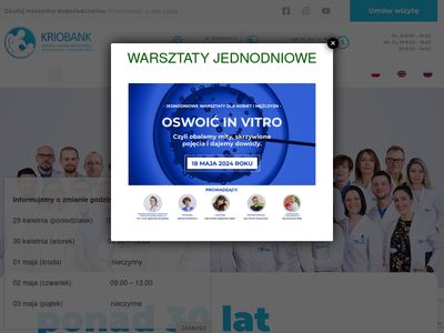Kriobank Klinika in vitro Białystok, Warszawa