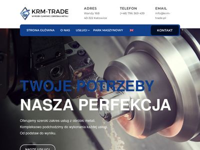 Zakład obróbki metali - Firma CNC | KRM-Trade