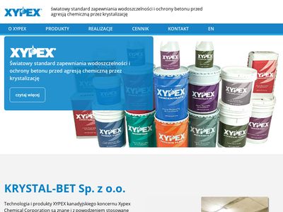 Xypex - wodoszczelność i ochrona betonu - krystal-bet.pl