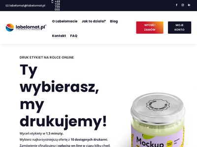 Drukarnia etykiet online - labelomat.pl