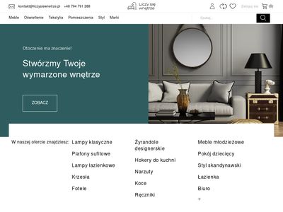 Wyposażenie wnętrz sklep internetowy - liczysiewnetrze.pl
