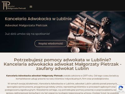Adwokat Lublin Kancelaria Adwokacka Adw. Małgorzata Pietrzak