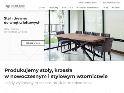 Gdzie kupić stół w stylu loftowym - meblelawi.pl