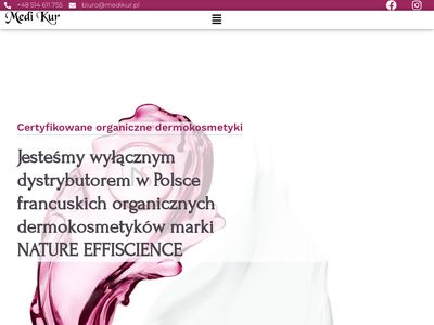 Organiczne dermokosmetyki do twarzy; profesjonalne masaże- medikur.pl