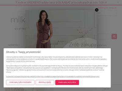 Sklep internetowy z odzieżą ciążową i do karmienia - Milk and Love