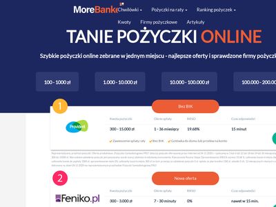 Pożyczka od ręki - morebanker.pl