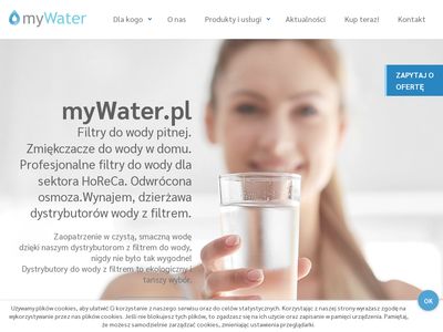 Dystrybutory do wody z filtrem, filtry do wody pitnej - myWater