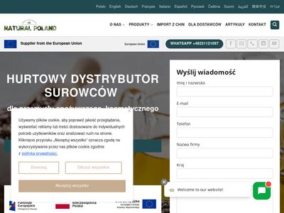 Natural Poland - hurtowy dystrybutor surowców
