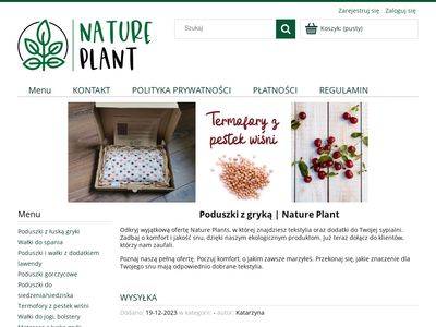Poduszki z gryką | Sklep Nature Plant