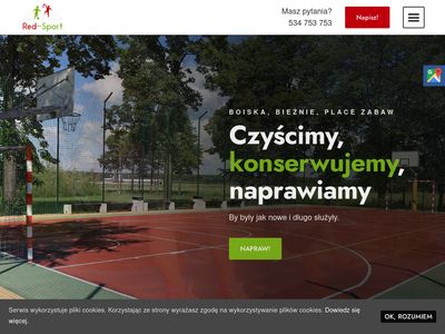 Czyszczenie boisk sportowych nawierzchnie-sportowe.pl