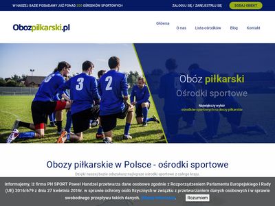 Obóz piłkarski - ośrodki sportowe na obozy piłkarskie - PH Sport