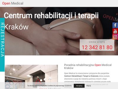 Centrum rehabilitacji Kraków ▷ Poradnia rehabilitacyjna Open Medical