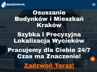 Osuszanie budynków i mieszkań Kraków - Osuszymy.pl