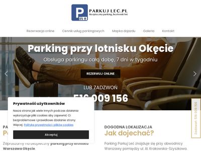 Parking przy Okęciu - parkujlec.pl