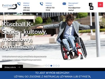 Lekki wózek inwalidzki - partner-med.pl