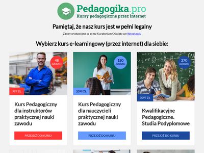 Pedagogika.pro - kursy pedagogiczne przez internet