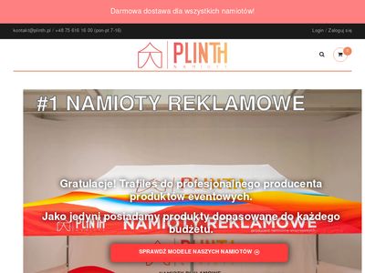 Namioty reklamowe, handlowe, ekspresowe, wystawowe - plinth.pl
