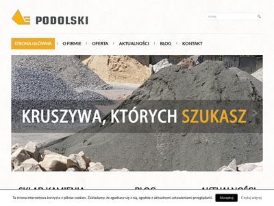 Skład kamienia oraz kruszywa budowlanego i drogowego | Kraków Podolski