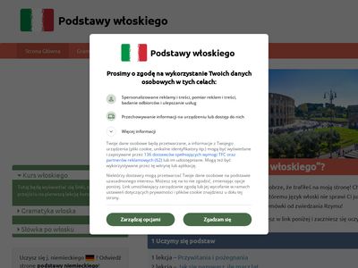 Nauka online języka włoskiego - podstawywloskiego.pl