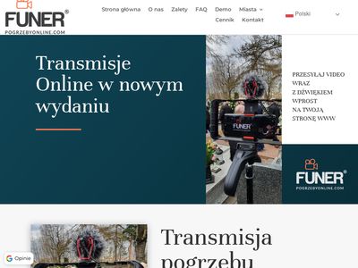 Transmisja online pogrzebów - pogrzebyonline.com