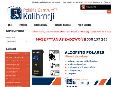 Polskie Centrum Kalibracji - sklep i serwis alkomatów