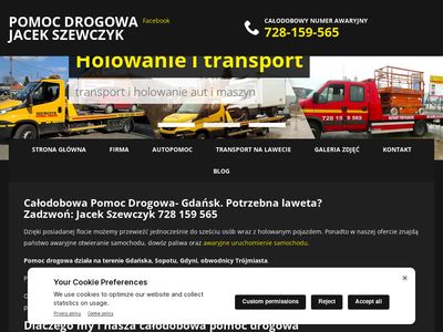 Pomocdrogowagdansk.pl - pomoc drogowa, holowanie, laweta