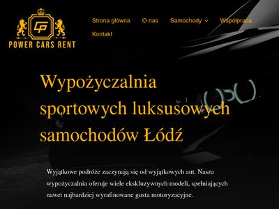 Wypożyczalnia samochodów luksusowych Łódź - powercarsrent.pl