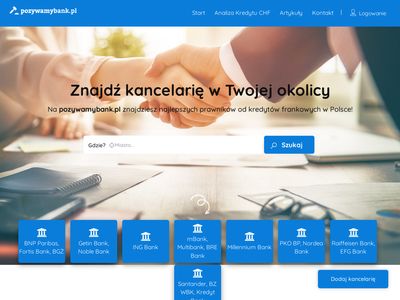 Kredyty Frankowe - Pomoc Prawnika - Pozywamybank.pl