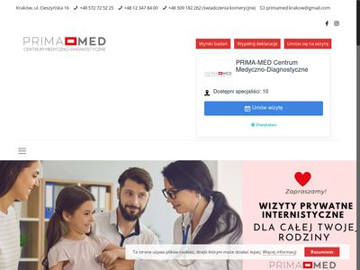Przychodnia zdrowia Centrum Medyczno-Diagnostyczne Prima-Med Kraków