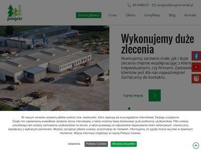 Skład drewna Iława - progres-tartak.pl